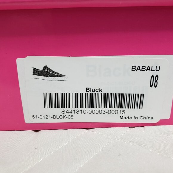 Corkys Babalu Canvas Laceless Slip-On Sneakers Black Women's Size 8 NWT - Picture 9 of 10